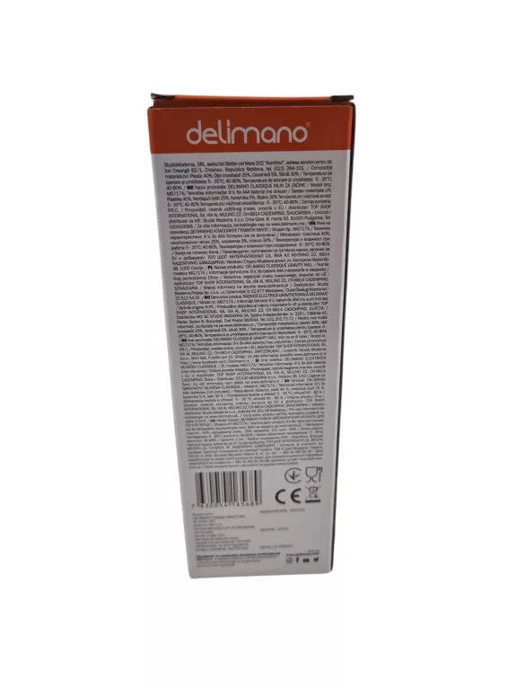 DELIMANO GRAVITY MILL MŁYNEK DO SOLI I PIEPRZU