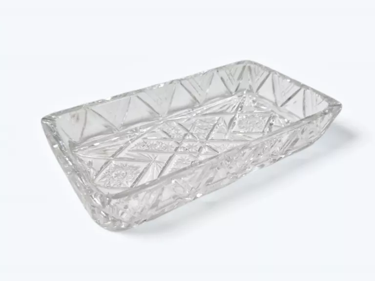 TALERZYK PŁASKI SZKLANY 19,5CM X 11CM