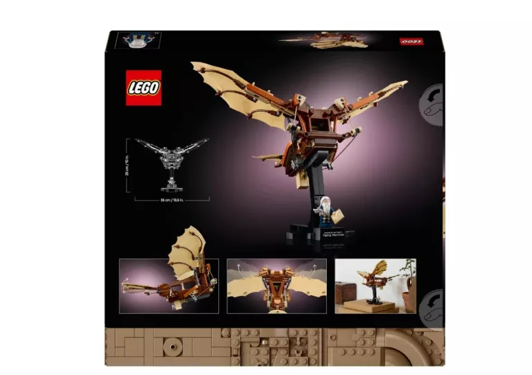 KLOCKI LEGO ICONS 10363 MASZYNA LATAJĄCA LEONARDA DA VINCI