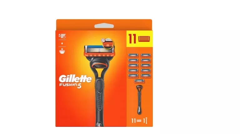 GILLETTE FUSION5, MASZYNKA DO GOLENIA DLA MĘŻCZYZN, 1 MASZYNKA, 11OSTRZY
