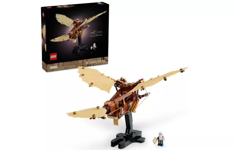 KLOCKI LEGO ICONS 10363 MASZYNA LATAJĄCA LEONARDA DA VINCI