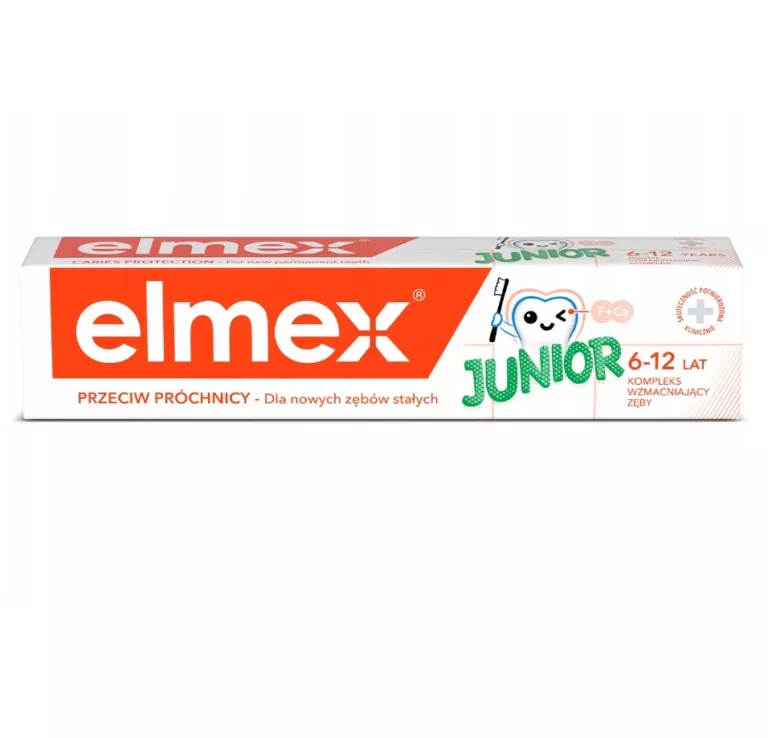 ELMEX JUNIOR PASTA DO ZĘBÓW Z AMINOFLUORKIEM DLA DZIECI 6-12 LAT 75 ML