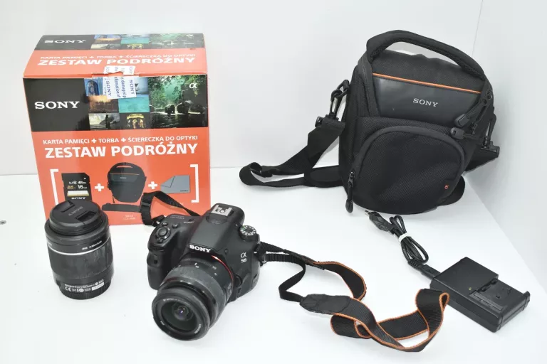 APARAT SONY ALPHA SLT-A58 2 OBIEKTYWY ALFA 58