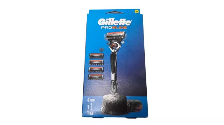 GILLETTE PROGLIDE MASZYNKA DO GOLENIA + 4 OSTRZA WYMIENNE + STOJAK
