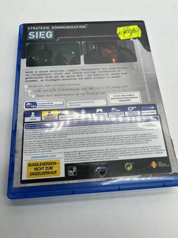 GRA PS4 FIREWALL ZERO HOUR VR
