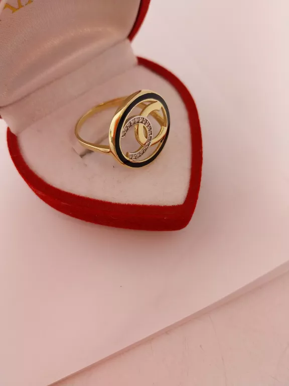 ZŁOTY PIERŚCIONEK CHANEL 585