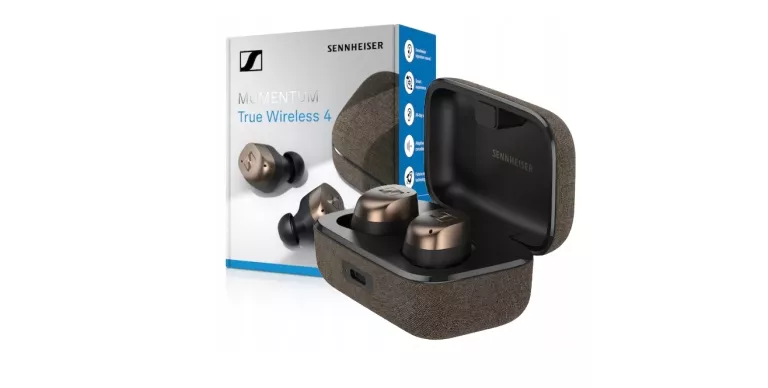 SENNHEISER MOMENTUM TRUE WIRELESS 4 BLACK COPPER HYBRID ANC APTX 30H BT 5.
