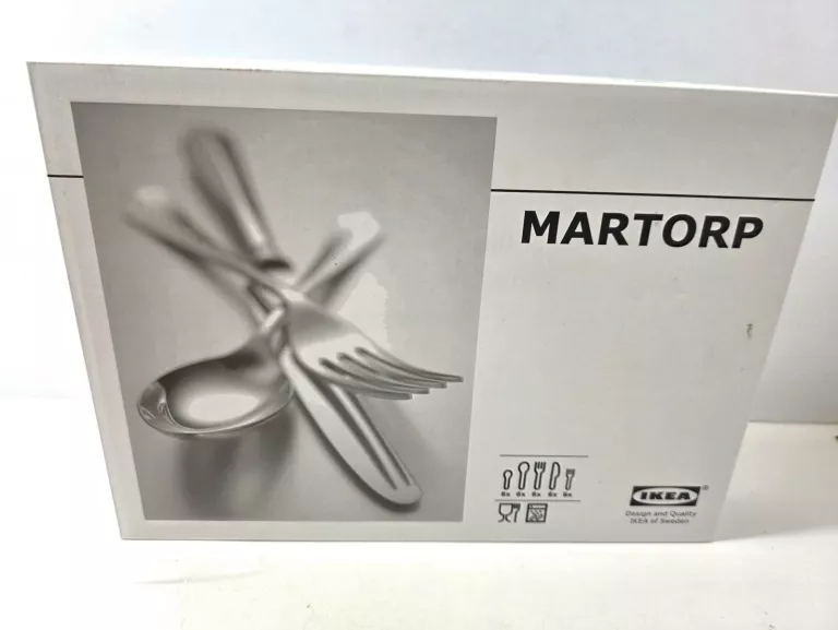 IKEA MARTORP SZTUĆCE ZESTAW KOMPLET 30SZT STAL NIERDZ
