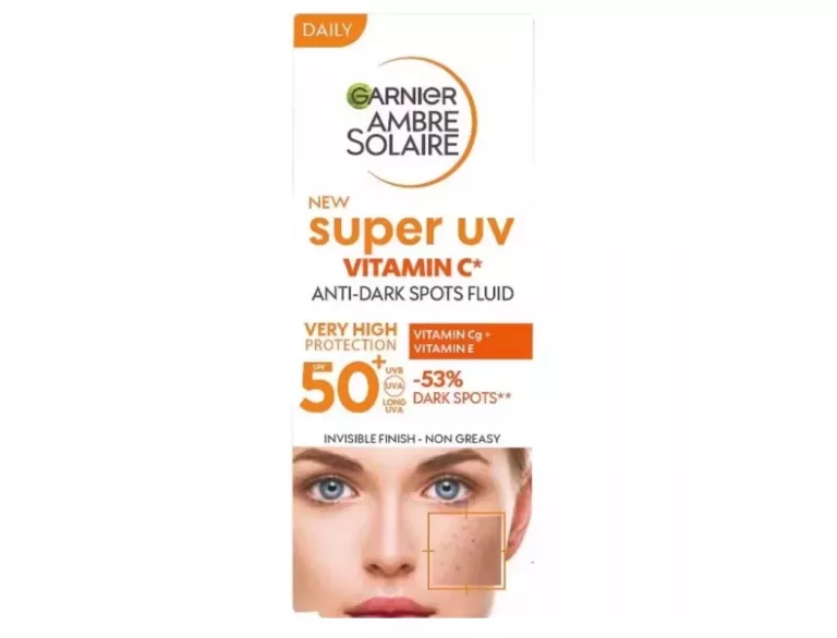 GARNIER AMBRE SOLAIRE- FLUID DO TWARZY PRZECIW PRZEBARWIENIOM SPF50+