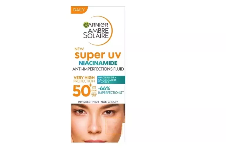 GARNIER AMBRE SOLAIRE SUPER UV NIACINAMIDE FLUID 50+