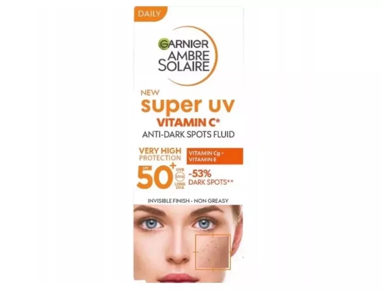 GARNIER AMBRE SOLAIRE- FLUID DO TWARZY PRZECIW PRZEBARWIENIOM SPF50+