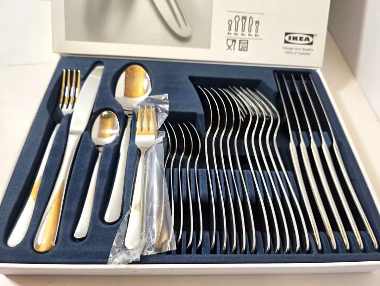 IKEA MARTORP SZTUĆCE ZESTAW KOMPLET 30SZT STAL NIERDZ