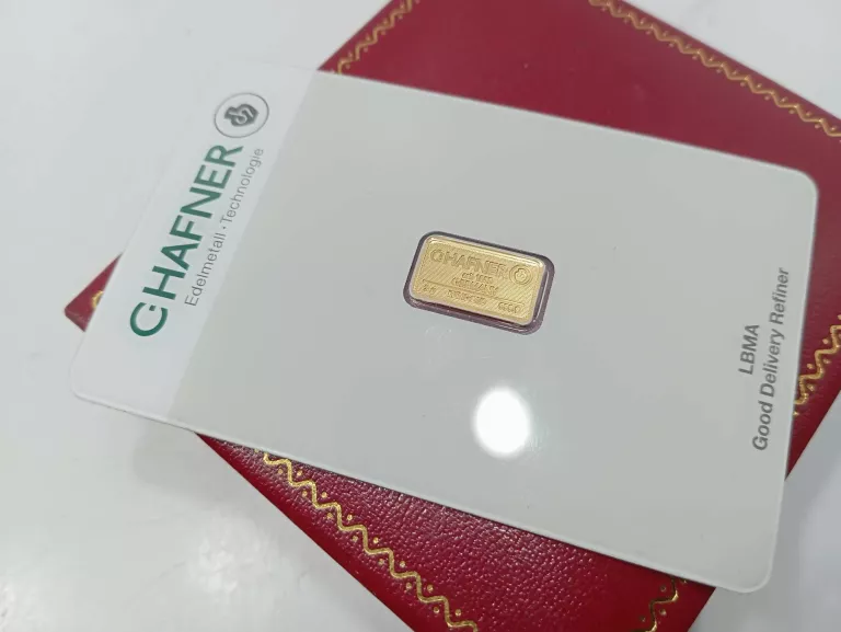 2 G PR 999 SZTABKA ZŁOTA CERTIPACK CHAFNER