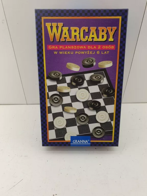 GRA PLANSZOWA DLA 2 OSÓB - WARCABY