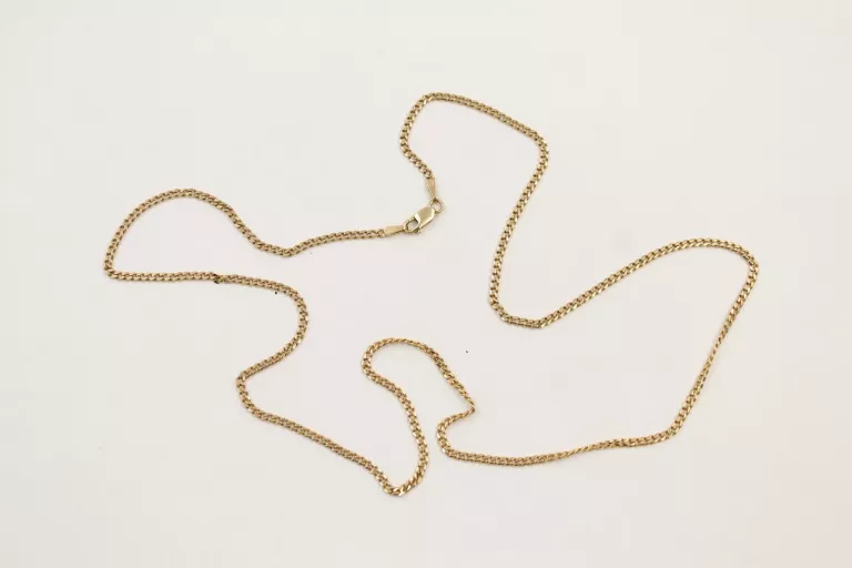 ŚLICZNY ZŁOTY ŁAŃCUSZEK -585- 55CM