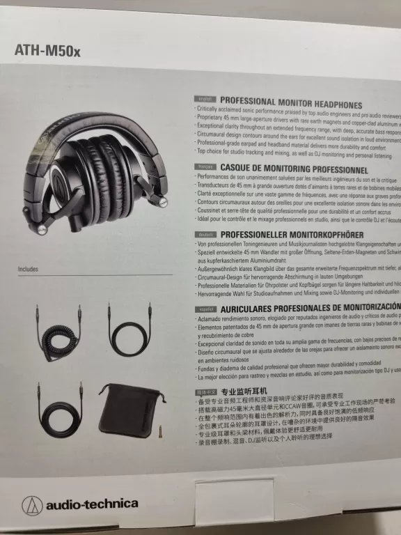 SŁUCHAWKI AUDIO-TECHNICA ATH-M50X
