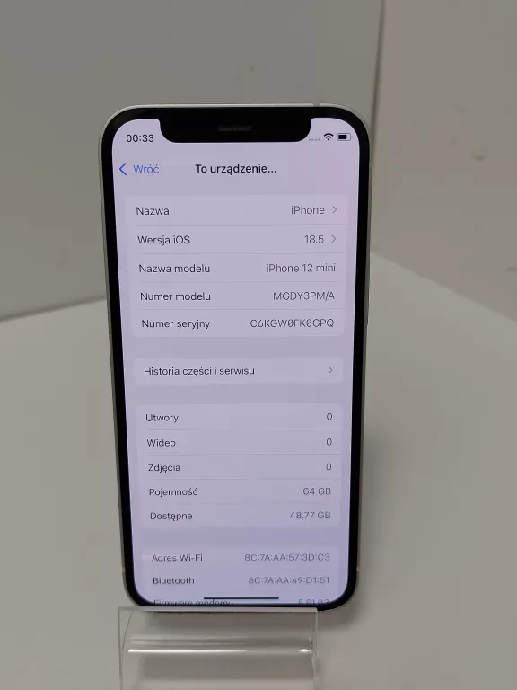 TELEFON IPHONE 12 MINI 64GB BAT 80% PUDEŁKO