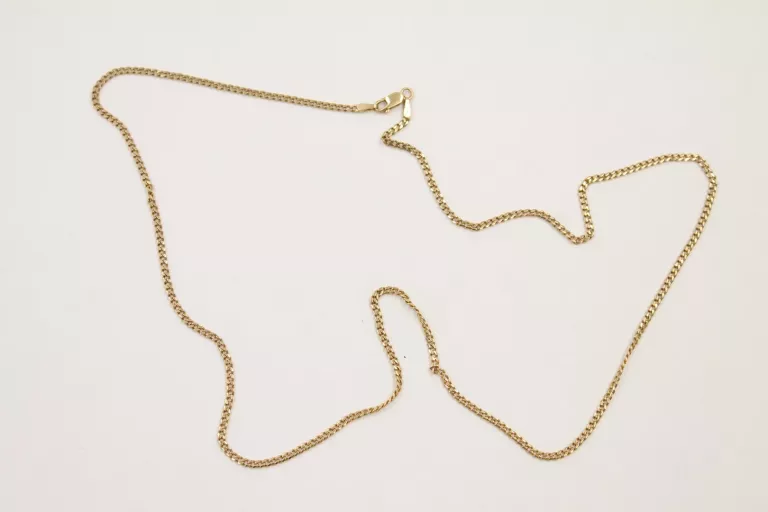 ŚLICZNY ZŁOTY ŁAŃCUSZEK -585- 55CM