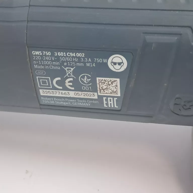 SZLIFIERKA KĄTOWA  BOSCH GWS 750