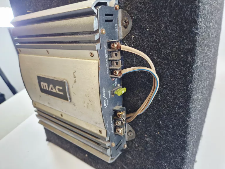 SUBWOOFER SAMOCHODOWY ALPINE SBG-1244BP MAX 800W WZMACNIACZ MAC MPX 2000