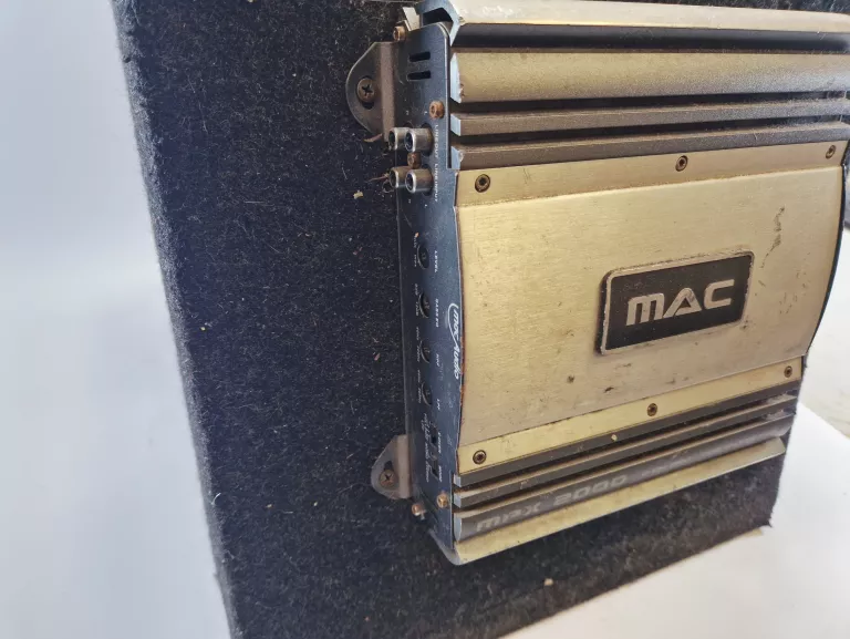 SUBWOOFER SAMOCHODOWY ALPINE SBG-1244BP MAX 800W WZMACNIACZ MAC MPX 2000