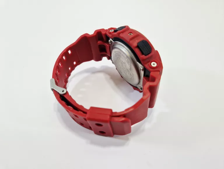 ZEGAREK SPORTOWY MĘSKI CASIO G-SHOCK GA-100H CZERWONY | PUDEŁKO