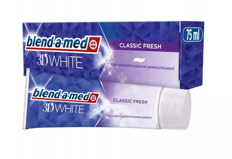BLEND-A-MED 3D WHITE CLASSIC FRESH PASTA DO ZĘBÓW 75 ML