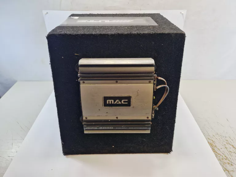SUBWOOFER SAMOCHODOWY ALPINE SBG-1244BP MAX 800W WZMACNIACZ MAC MPX 2000