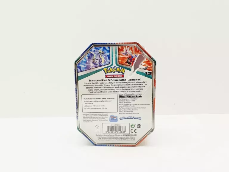 POKEMON TCG: PALDEA LEGENDS TIN - KORAIDON ZAFOLIOWANE OPAKOWANIE