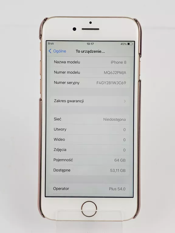 TELEFON APPLE IPHONE 8 64GB BATERIA 100% RÓŻOWY