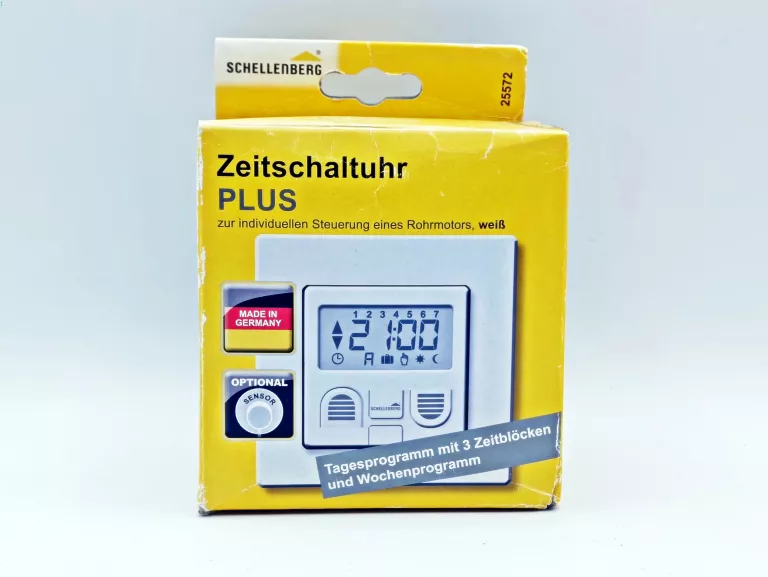 PRZEŁĄCZNIK CZASOWY SCHELLENBERG 25572 + TIMER DO STEROWANIA ROLETAMI 9A4