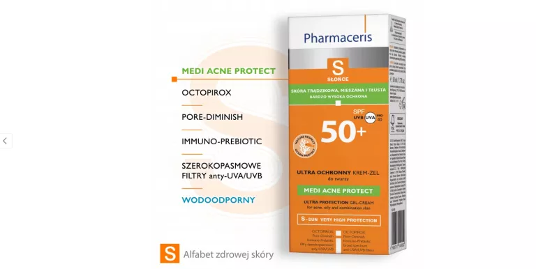 PHARMACERIS S MEDI ACNE PROTECT 50 KREM DO TWARZY NA DZIEŃ 50 ML