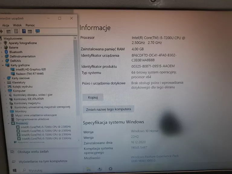LAPTOP DELL INSPIRON 15 5567 I5 7 GEN