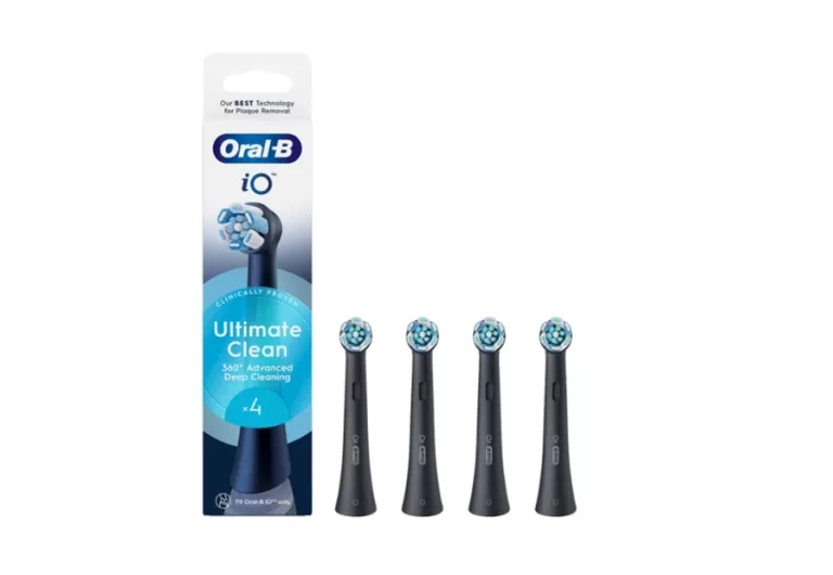 KOŃCÓWKA SZCZOTECZKI ORAL-B IO ULTIMATE CLEAN CZARNE 4 SZT