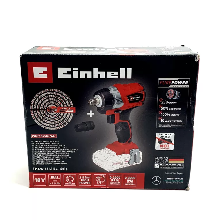 KLUCZ UDAROWY EINHELL TE-CW 18 LI BL SOLO