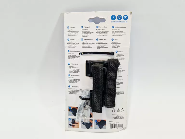 FISCHER SKŁADANE ZAPIĘCIE ROWEROWE PROTEC FN85 | ZABEZPIECZENIE ROWERU