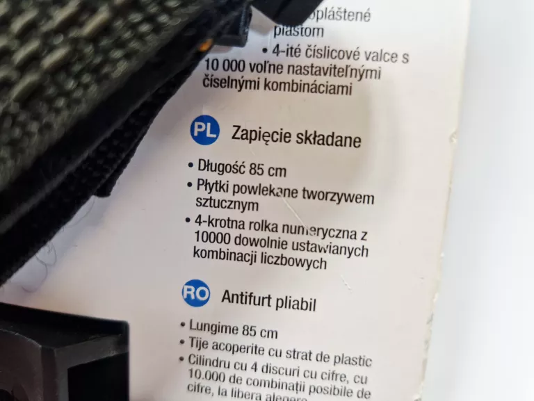 FISCHER SKŁADANE ZAPIĘCIE ROWEROWE PROTEC FN85 | ZABEZPIECZENIE ROWERU