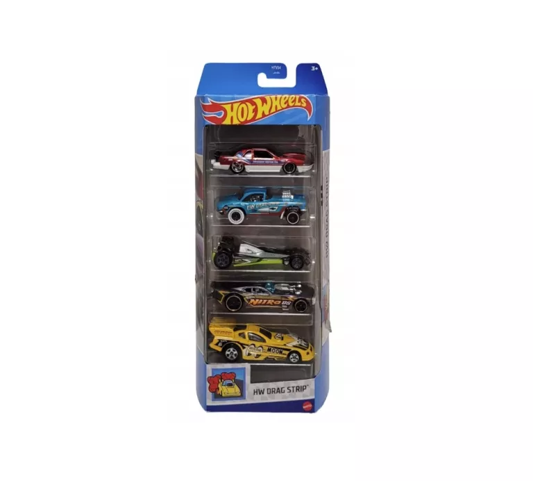 AUTA HOT WHEELS 5-PAK ZESTAW HW DRAG STRIP HTV54