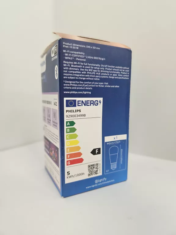 ŻARÓWKA LED E27 P45 4,9W = 40W PHILIPS