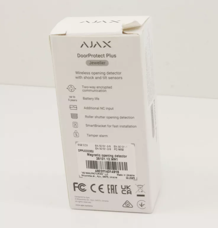 AJAX DOORPROTECT PLUS JEWELLER BIAŁY CZUJNIK MAGNETYCZNY 38101.13.WH1