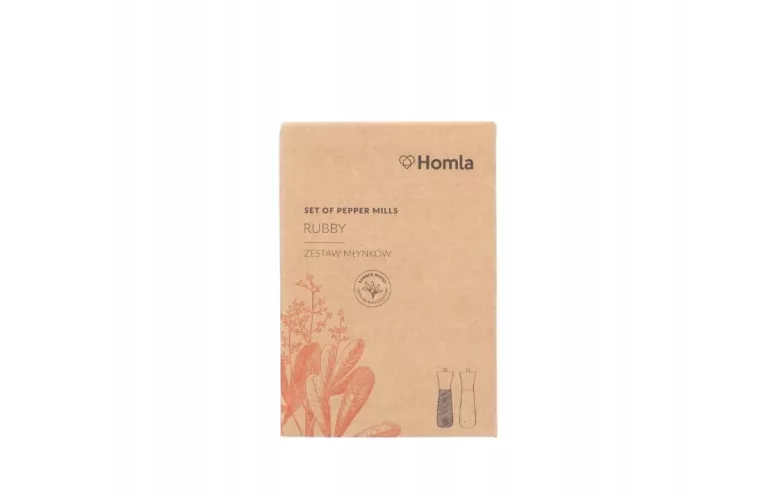 ZESTAW MŁYNKÓW RUBBY 2 SZT. 16 CM HOMLA
