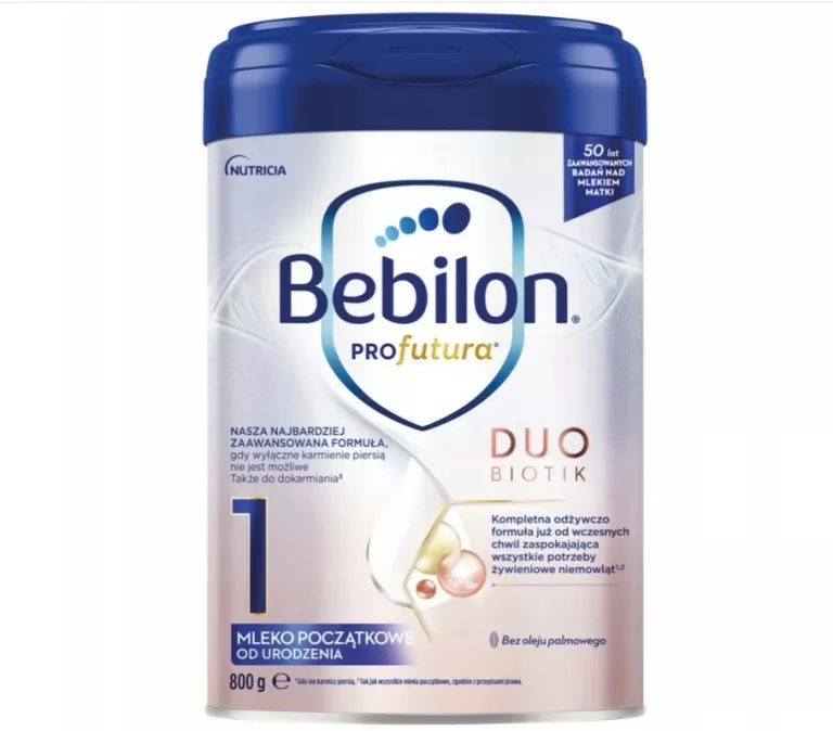 BEBILON PROFUTURA 1 DUOBIOTIK MLEKO POCZĄTKOWE DLA NIEMOWLĄT URODZENIA 800
