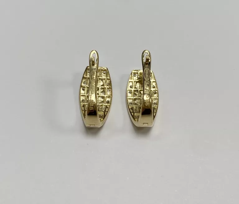PIĘKNE ZŁOTE KOLCZYKI PR.585