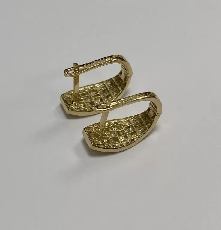 PIĘKNE ZŁOTE KOLCZYKI PR.585