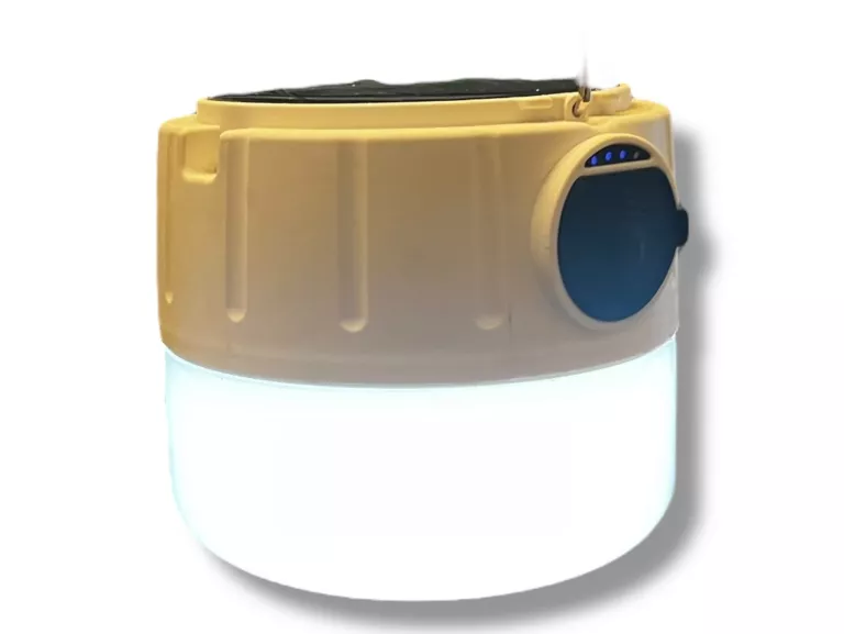 LAMPA NAMIOTOWA Z PANELEM SŁONECZNYM
