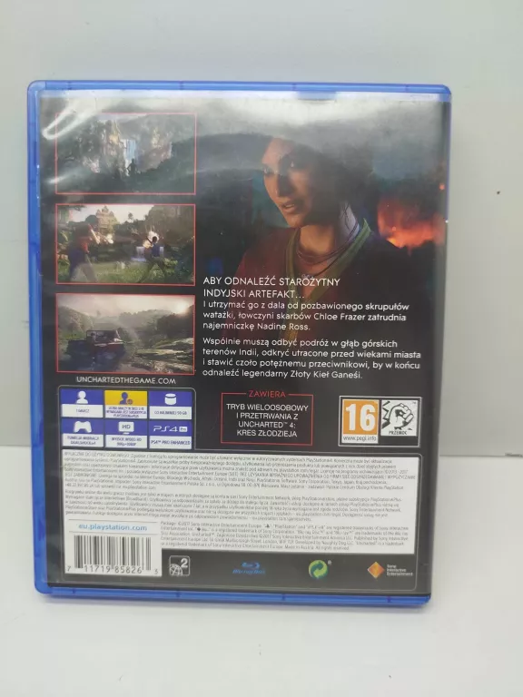 GRA PS4 UNCHARTED ZAGINIONE DZIEDZICTWO