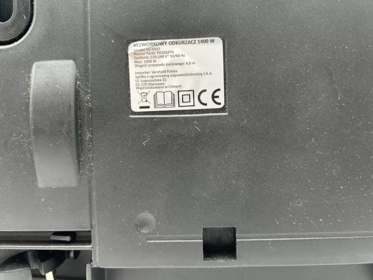 ODKURZACZ VC-5557 WORKOWY