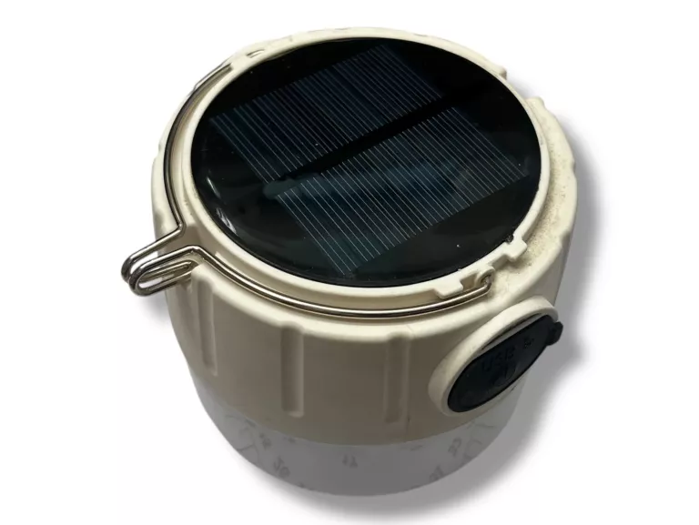 LAMPA NAMIOTOWA Z PANELEM SŁONECZNYM