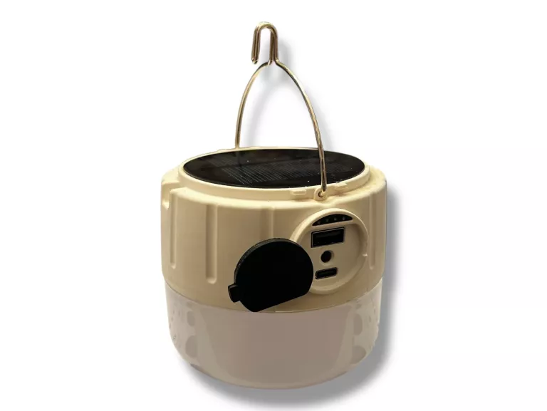 LAMPA NAMIOTOWA Z PANELEM SŁONECZNYM