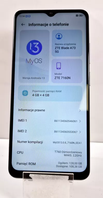 TELEFON ZTE BLADE A73 5G 4GB/128GB